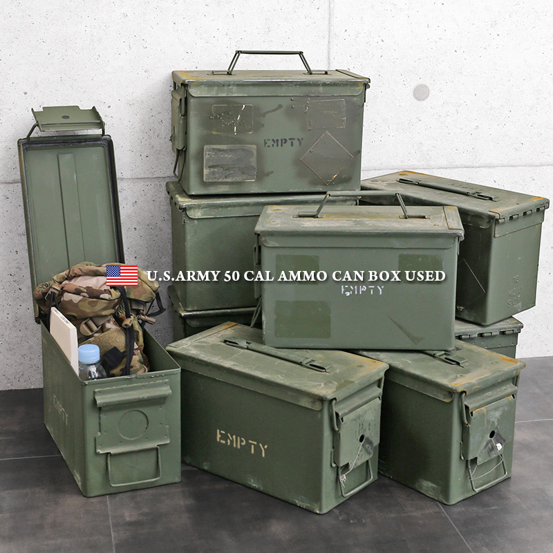 楽天市場】☆実物 USED 米軍 50 CAL AMMO CAN アンモボックス