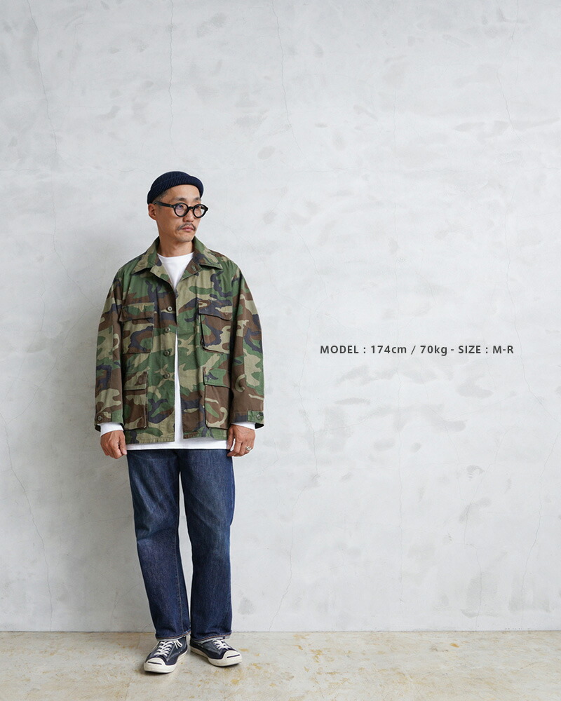楽天市場】☆実物 USED 米軍 BDU WOODLAND CAMO ジャケット 前期型