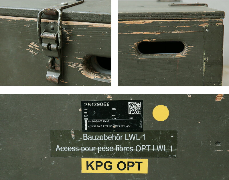楽天市場】実物 USED スイス軍 ウッド ミリタリーボックス（仕切りBOX