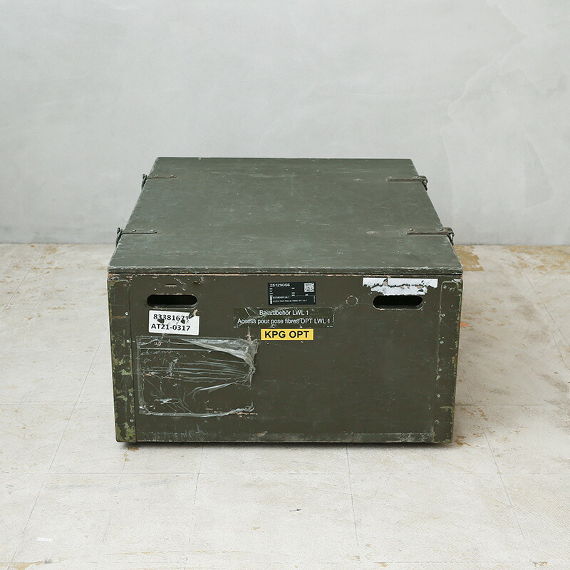 楽天市場】実物 USED スイス軍 ウッド ミリタリーボックス（仕切りBOX