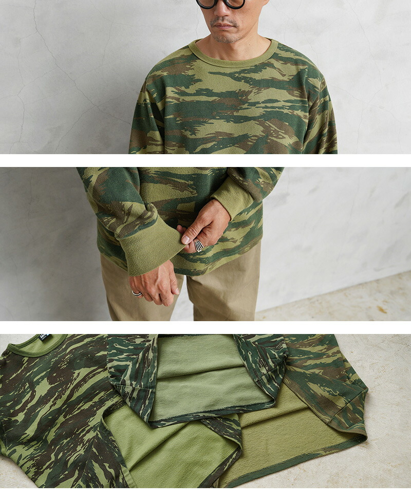 楽天市場】実物 USED ギリシャ軍 スウェットシャツ カモフラージュ