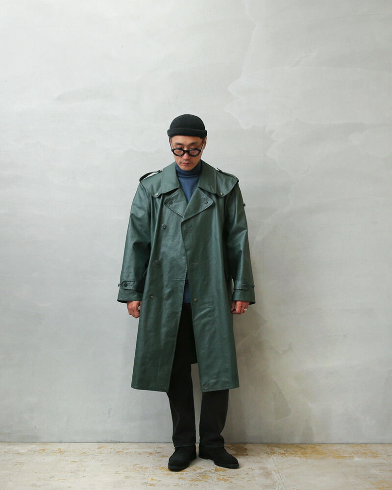 楽天市場】☆実物 USED スイス軍 PVCレザー レインコート【クーポン