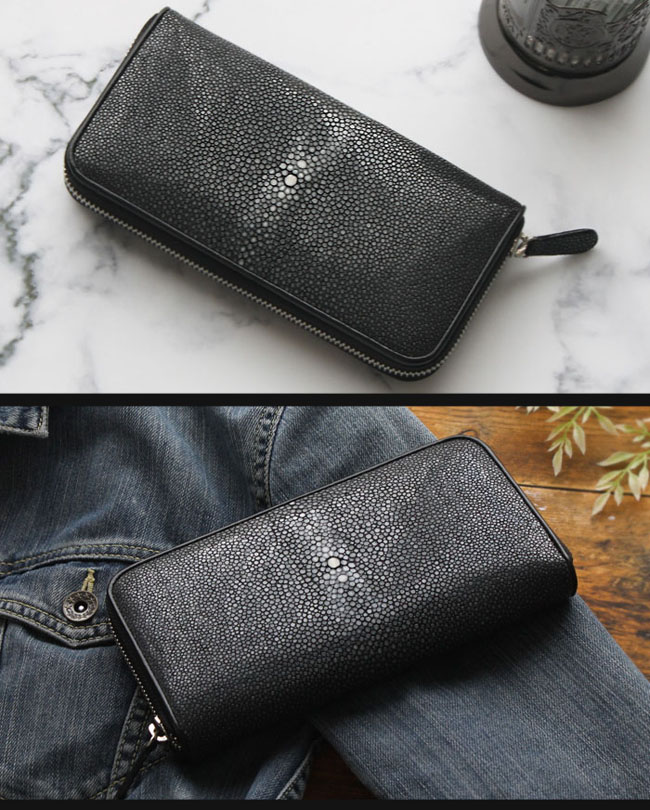 楽天市場】スティングレイ／エイ革 ガルーシャ 長財布 ラウンド