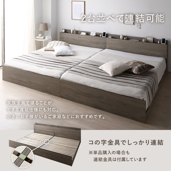 楽天市場】ベッド ダブル ボンネルコイルマットレス付 ブラック 高さ