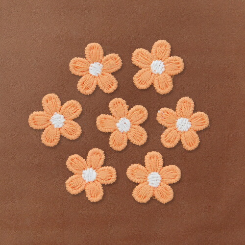 楽天市場】ミニ 刺繍フラワー モチーフ 5弁花 10個 全5色 motif540