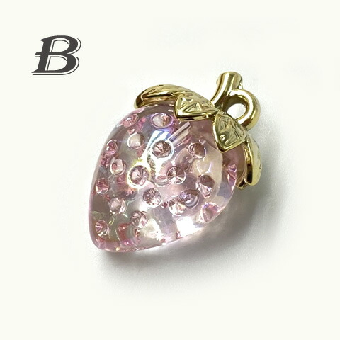 楽天市場】チャーム イチゴ アクリル クリア グリッター いちご 苺