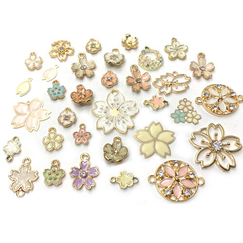 楽天市場】サクラ さくら 桜 チャーム セット 春 花 和風 アクセサリー