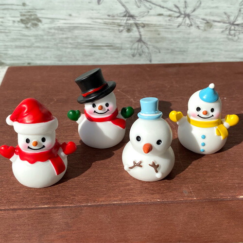 楽天市場】雪だるま 雪ダルマ スノーマン ミニチュア フィギュア 立体
