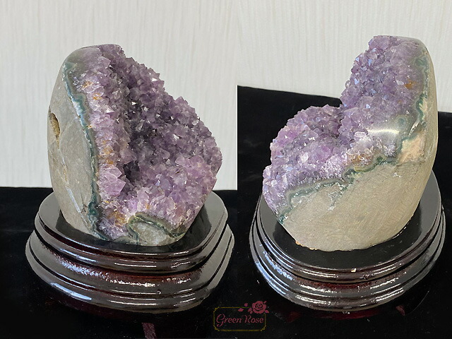 楽天市場】【1点限定】天然石 アメジスト ドーム クラスター