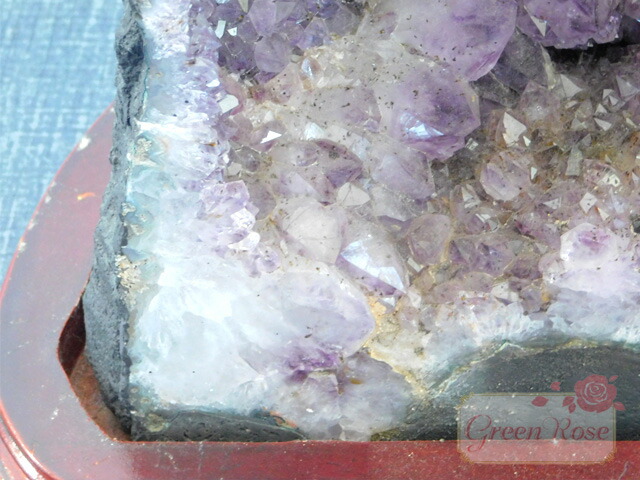 楽天市場】天然石 アメジスト ドーム クラスター パワーストーン 紫