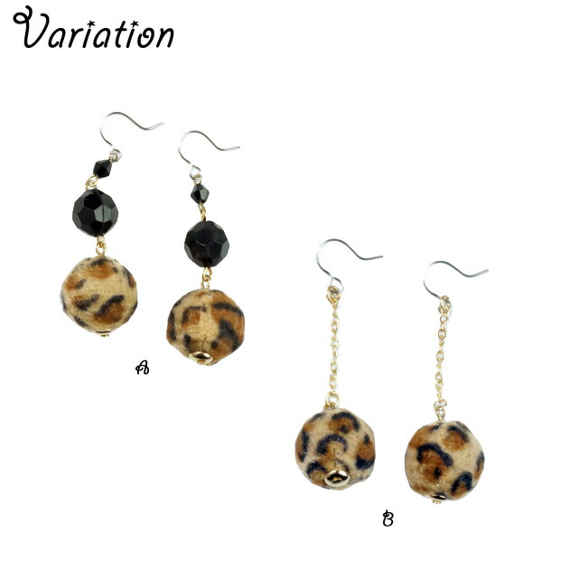 楽天市場】ピアス 金属アレルギー レオパード柄 レディースピアス