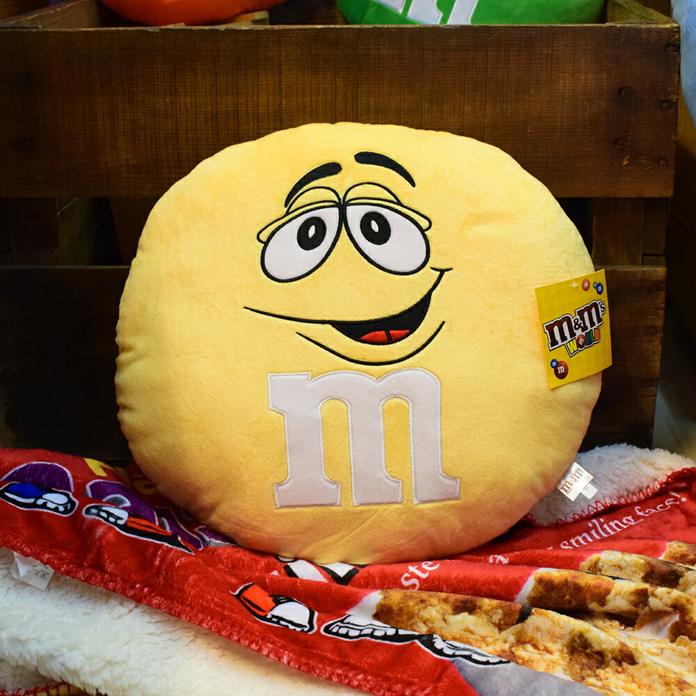 楽天市場】【m&m's】クッション Yellow イエロー / M&M's