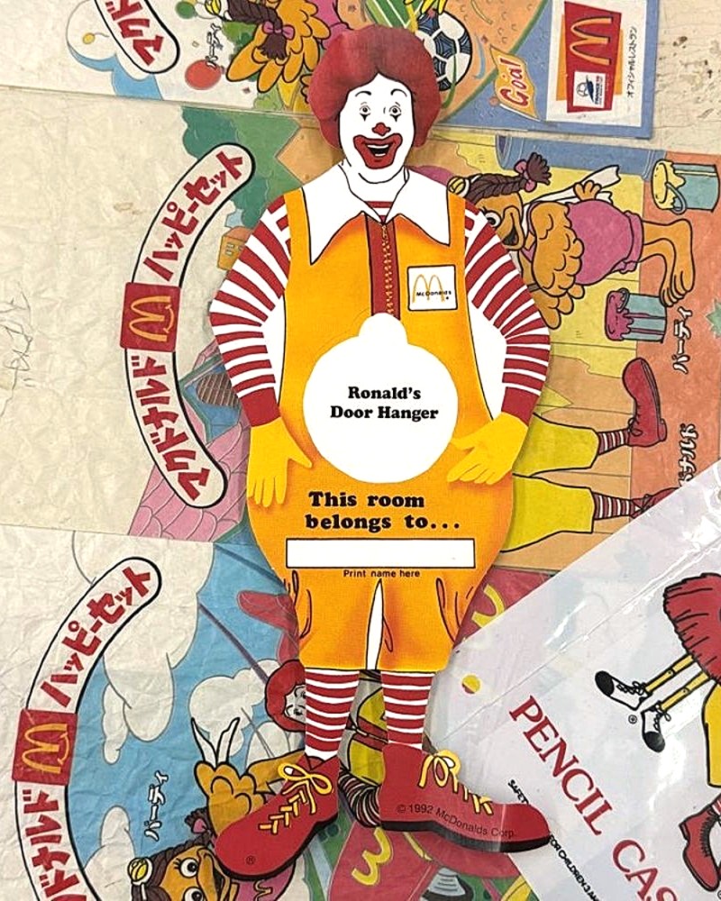 楽天市場】92's McDonalds ロナルド ドアハンガー / ヴィンテージ
