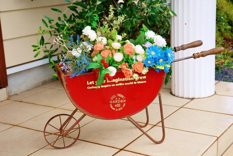 楽天市場】ガーデニング雑貨 ガーデンカート セミサークルカート