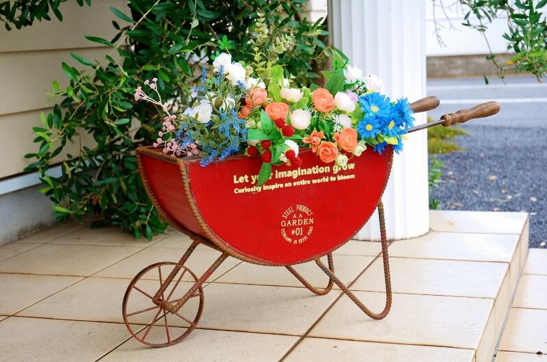 楽天市場】ガーデニング雑貨 ガーデンカート セミサークルカート