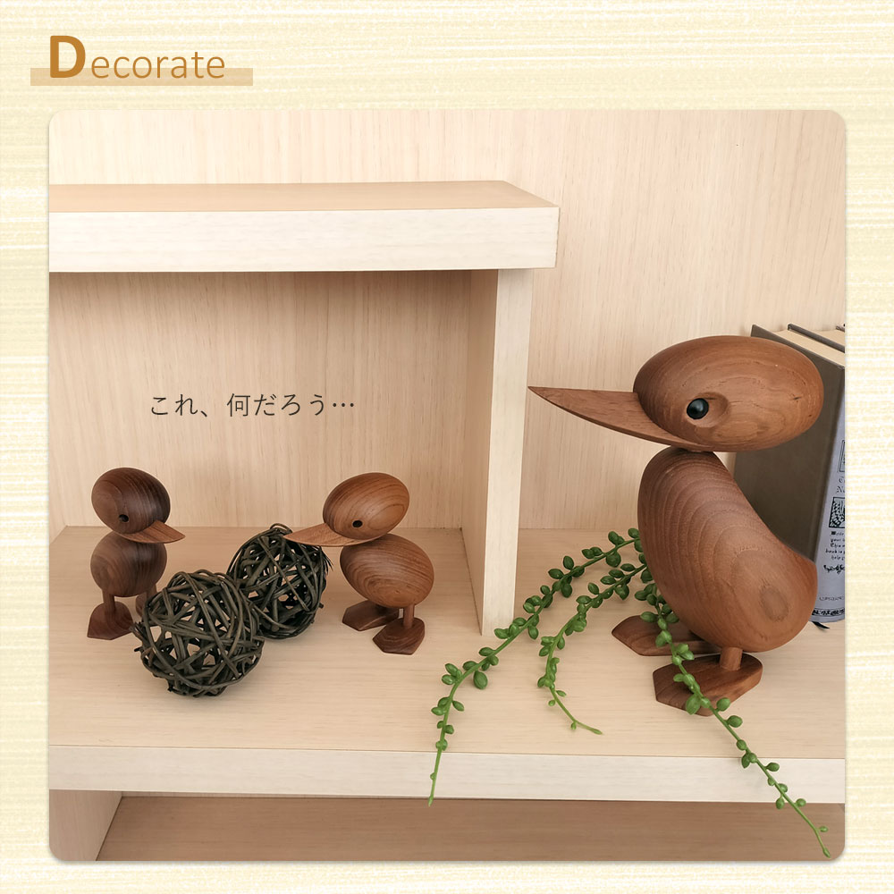 楽天市場】北欧雑貨 オブジェ [ ダック 親子セット ] アヒル 木製