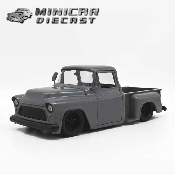 楽天市場】1/24 箱入り ミニカー 1955 CHEVROLET STEPSIDE グレー
