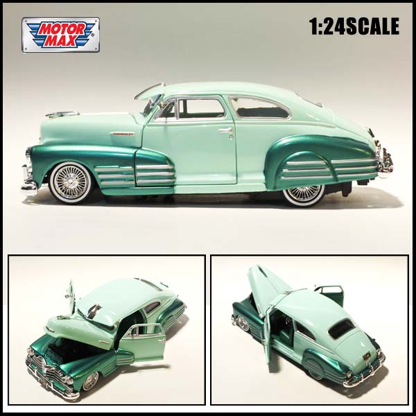 楽天市場】1/24 箱入り ミニカー 1948 CHEVY AEROSEDAN FLEETLINE GET