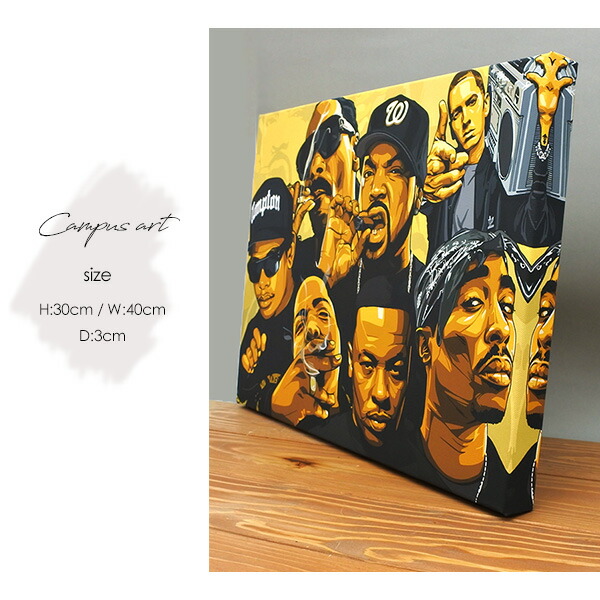 楽天市場】アートパネル ギャングスター Snoop Dog EasyE Ice Cube Dr