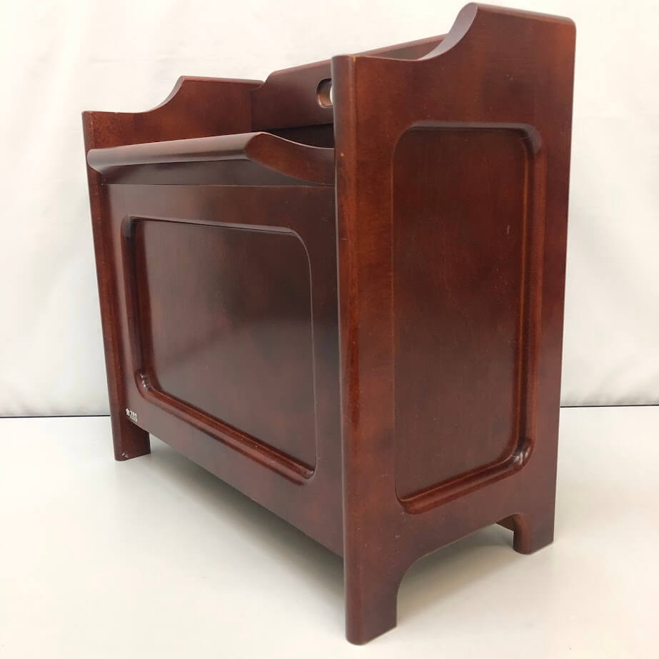 楽天市場】【中古】 カリモク マガジンラック 赤茶 オールドカリモク
