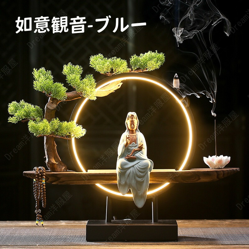 楽天市場】観音像 観世音菩薩 観自在菩薩 仏像 観音菩薩 LEDライト 迎