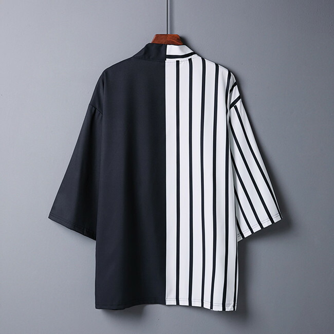 楽天市場】9色展開 ストライプ 男女兼用 夏祭り 夏恋 寺 法被 羽織り