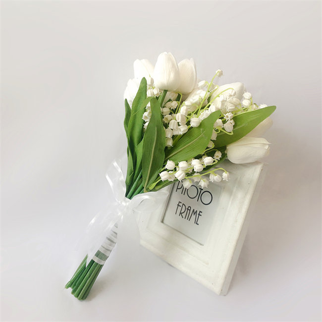 楽天市場】チューリップ ホワイト チューリップ【ブーケ】ウェディング