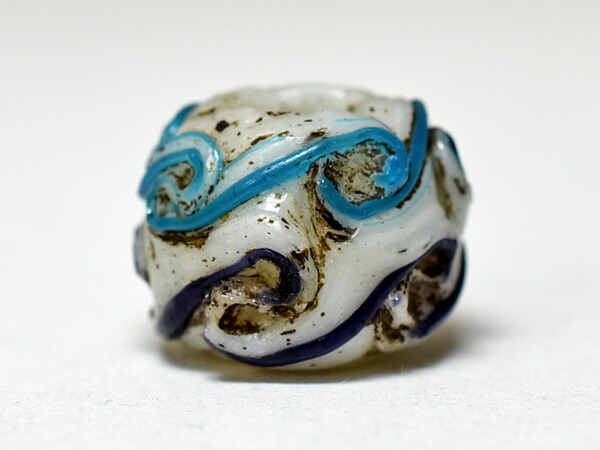 楽天市場】【2211】江戸とんぼ玉 2色波状紋の法隆寺玉4【とんぼ玉