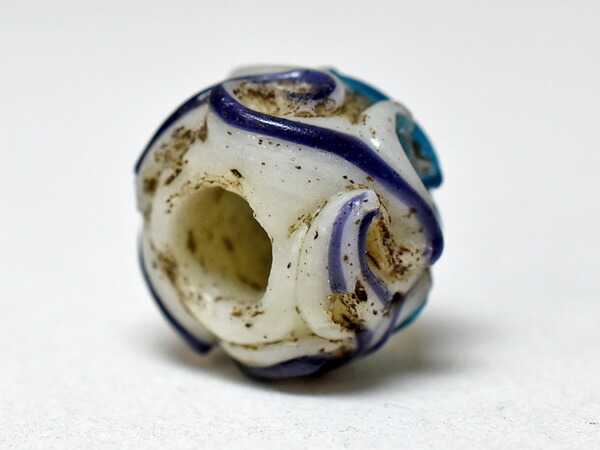 楽天市場】【2211】江戸とんぼ玉 2色波状紋の法隆寺玉4【とんぼ玉