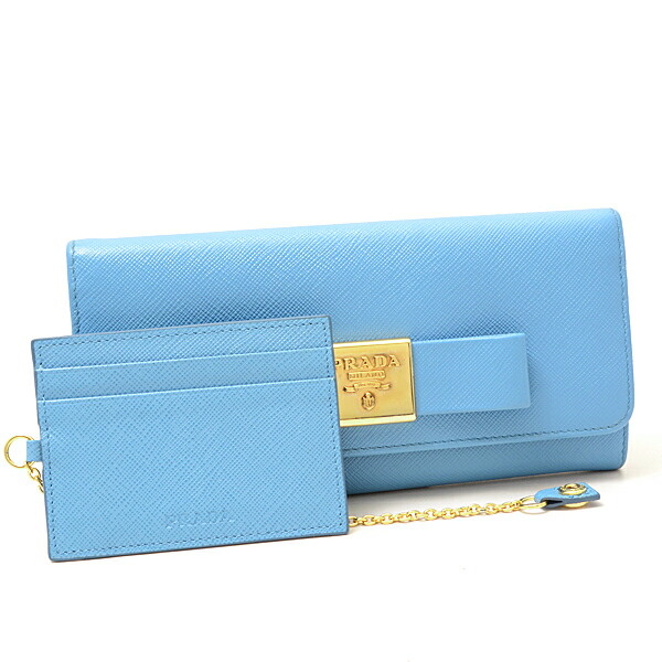 楽天市場】プラダ PRADA サフィアーノレザー 二つ折り長財布 ライト