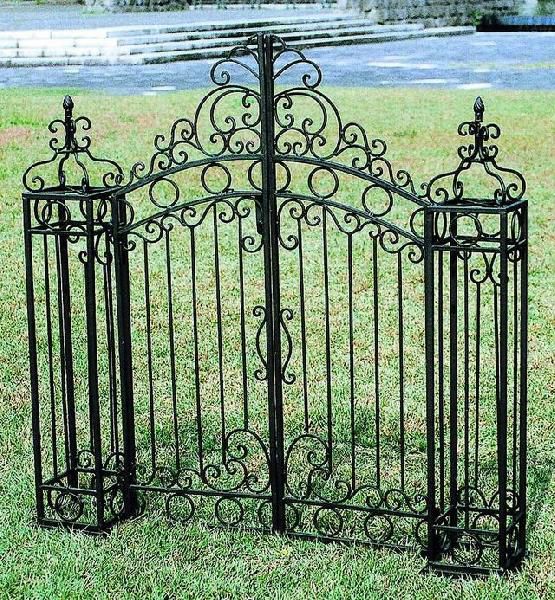 楽天市場】アイアンフェンス イングランド門扉 両開きセット ガーデン