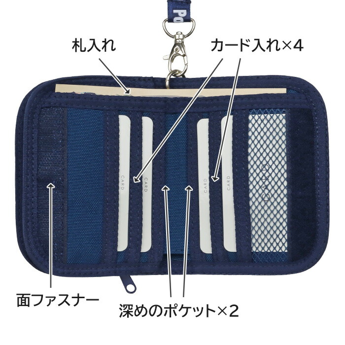 楽天市場】財布 二つ折り ネックストラップ ポケモン