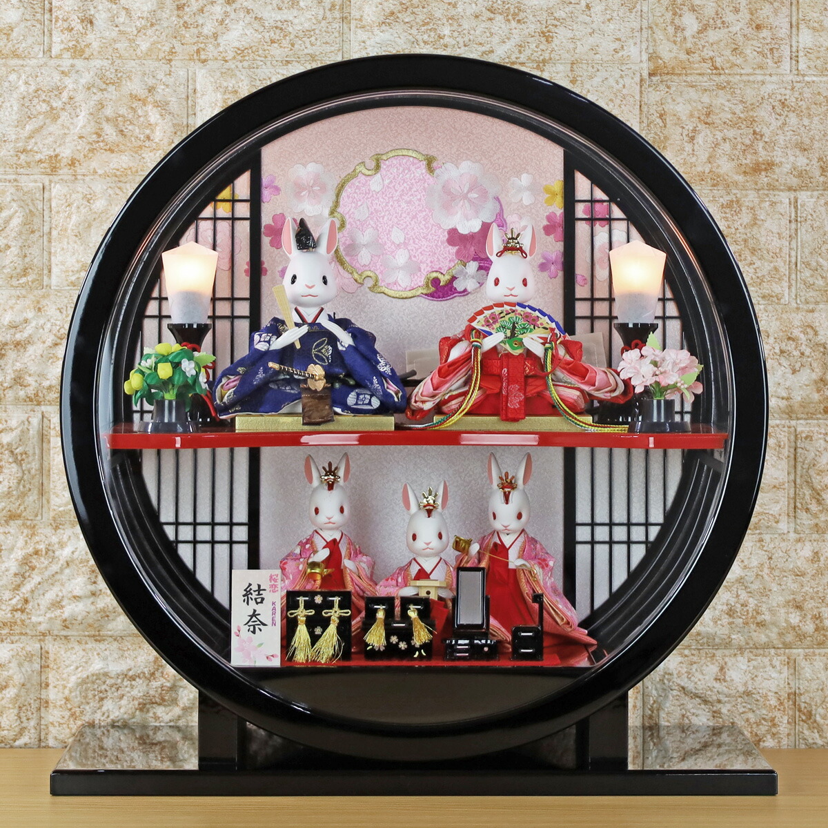 楽天市場】雛人形 コンパクト おしゃれ うさぎのお雛様 日本製(桜恋