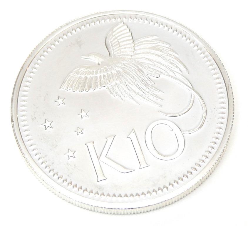 楽天市場】パプアニューギニア 10キナ銀貨 極楽鳥 1975年 /シルバー