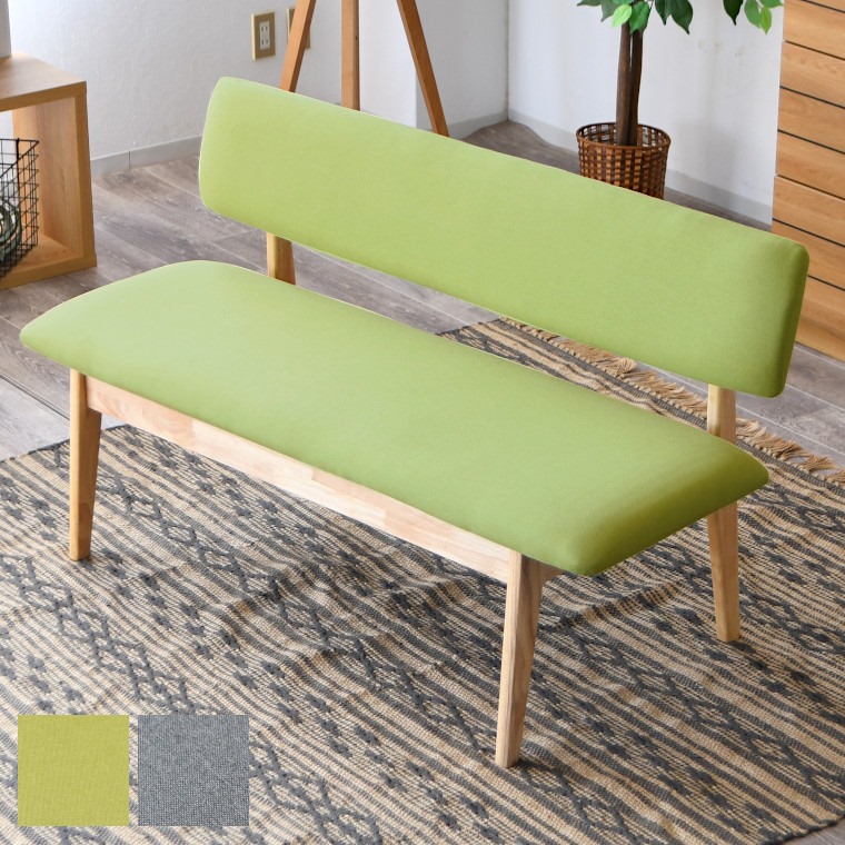 楽天市場】ダイニングベンチ 背もたれ付きダイニングベンチ 二人用 幅