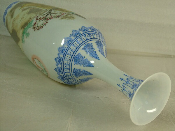 楽天市場】□龍香堂□☆中国高級工芸 景徳鎮製薄胎花瓶『貴婦人図