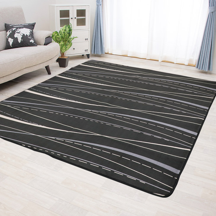 楽天市場】ラグ 洗える 185×185 ラグマット 滑り止め付 西海岸 絨毯