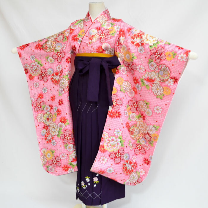 楽天市場】七五三 卒園式 着物 袴 セット 7歳着物と袴セット 総絞り柄