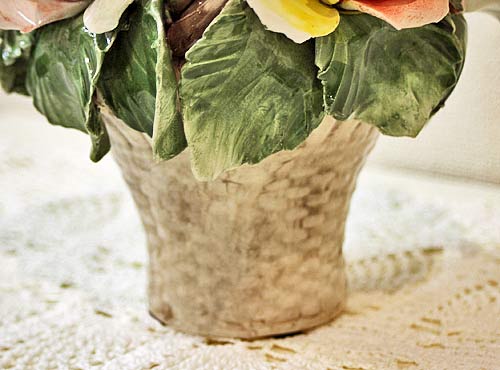 楽天市場】イタリア製 輸入雑貨 置物 陶花 ローズ リビングスタジオ 直