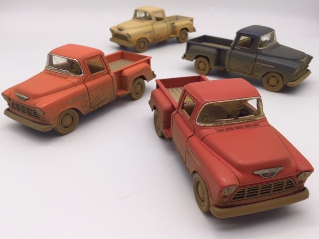 楽天市場】ミニカー 1/32 1955 シボレー ステップサイド ピックアップ