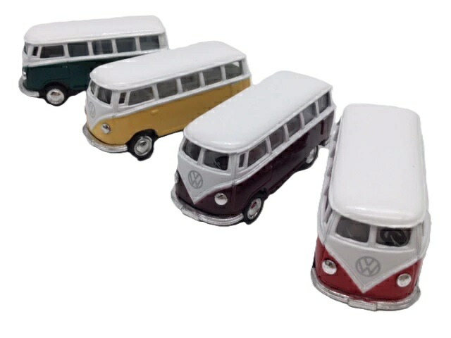 楽天市場】ミニカー 1/64 ワーゲンバス ノーマルカラー お得な4色