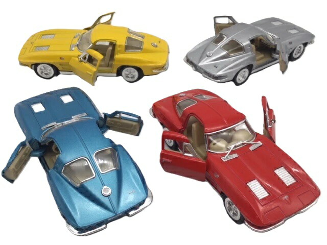 楽天市場】ミニカー 1/36 1963 シボレー コルベット スティングレイ