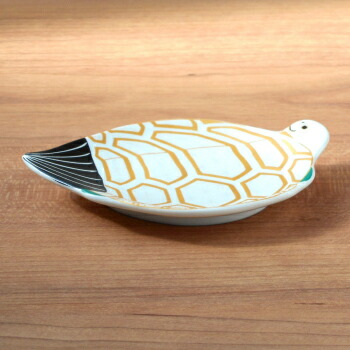 楽天市場】錦雪衣菱模様亀形小皿（豆皿） : 有田焼や心器