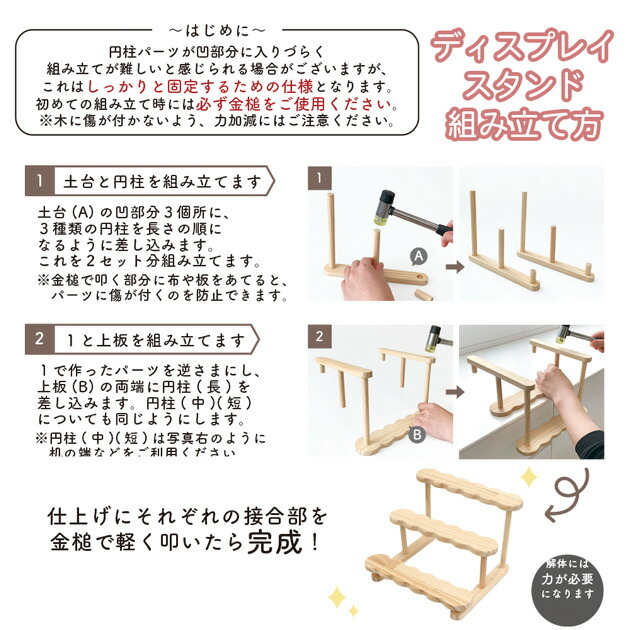 楽天市場】什器 ディスプレイスタンド ウェーブ型 3段 組立式 ゆう