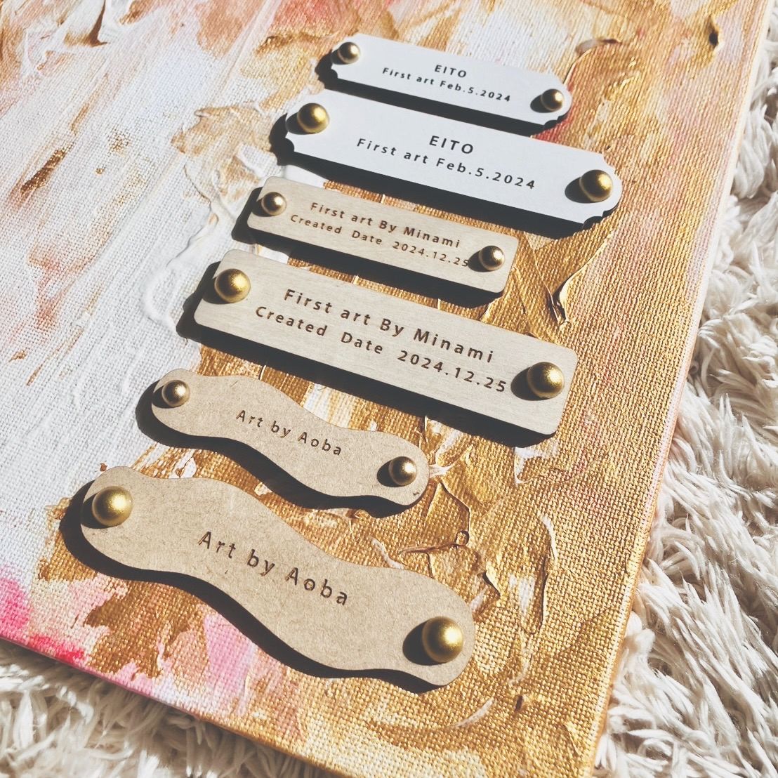 楽天市場】【文字オーダー】木製アートタグ 選べるデザイン・カラー