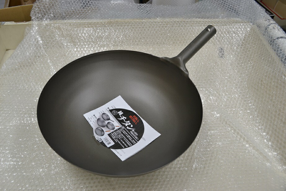 楽天市場】純チタン 中華鍋 39cm /長谷元/北京鍋/軽い/軽量/中華なべ