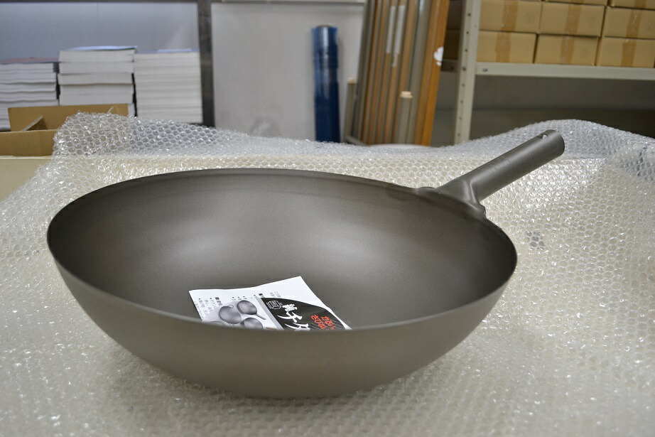 楽天市場】純チタン 中華鍋 39cm /長谷元/北京鍋/軽い/軽量/中華なべ