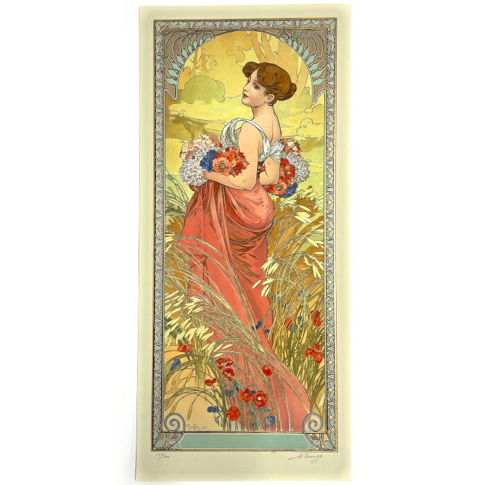 楽天市場】アルフォンス・ミュシャ 四季 1900年版 春夏秋冬