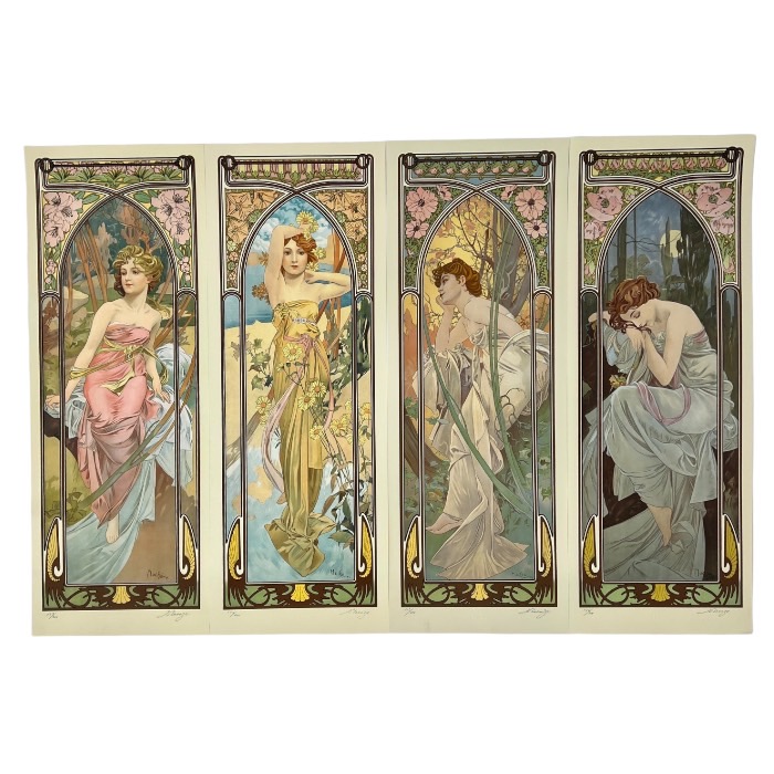 楽天市場】アルフォンス・ミュシャ 四つの時の流れ 朝の目覚め 昼の