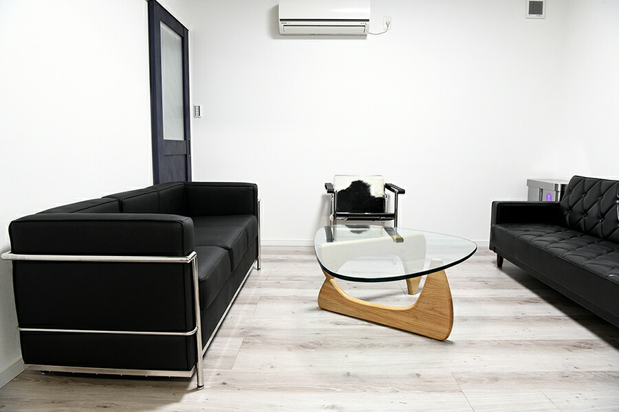 楽天市場】コーヒーテーブル イサムノグチによるデザイン ガラス天板